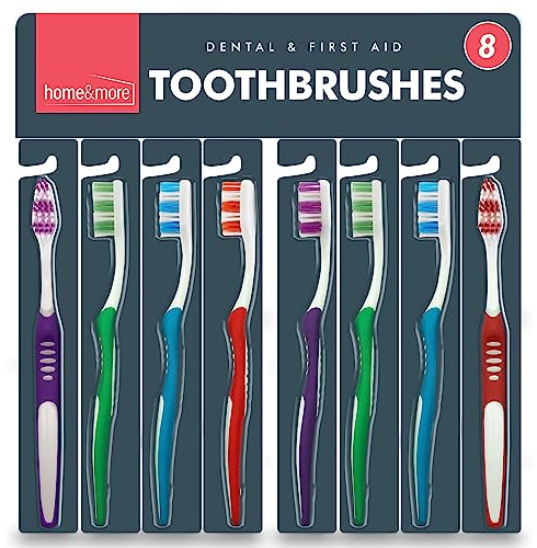 SOL Paquete múltiple de 8 cepillos de dientes manuales para fumadores, cepillos de dientes suaves para adultos