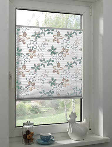 Sunpro24 Plissee auf Maß, Blickdichtes Faltrollo, Klemm-Montage, Sonnenschutzrollo, (B) 71-80 x (H) 101-110 cm, Bunt