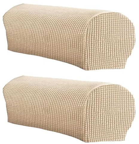 LINGXIYA Set of 2 Sofa Armrest Cover, Soft Stretch Arm Cover for Recliners Sofas Chairs,Couch Furniture Armrest Protector Covers