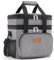 Lifewit 12L 16Can Lunch Box for Men Women Double Deck Lunch Bag, Medium Insulated Soft Cooler Bag, Leakproof Soft Meal Prep Lunch Tote with Shoulder Strap for Adults for Work/Picnic/School, Grey