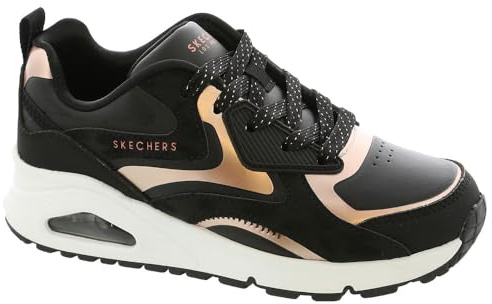 Skechers UNO Gen1 Color Surge-Sneaker für Mädchen, Schwarz Rotgold, 39 EU