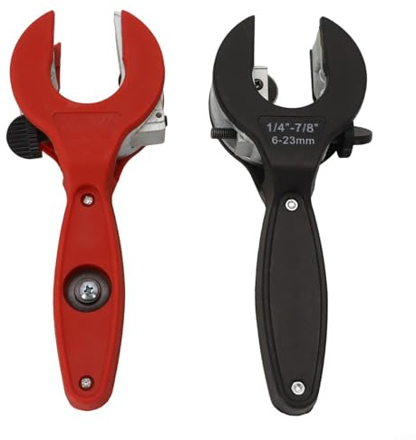 Set di 2 tagliatubi a cricchetto per tubi da 8 ~ 29 mm e 623 mm per tagliare tubi in rame e alluminio (B)