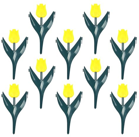 Valla para parterres – 10 piezas borde decorativo para jardín – Accesorios de jardinería para casa de campo, cementerio patio delantero y trasero