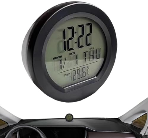 Pequeño Reloj Digital Reloj Inteligente Para Automóvil Con Energía Solar