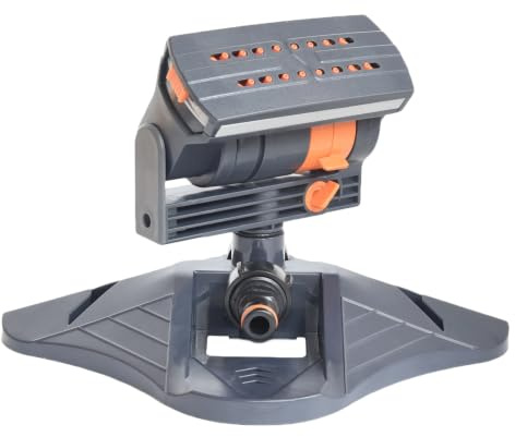 Aspersor con 4 modos de riego y doble filtro para superficies de 96 a 3000 metros cuadrados