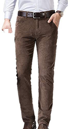 U/A Otoño e Invierno Gruesa de Edad Media de los Hombres de Negocios Casual Pantalones de Franela Pantalones de los Hombres Pantalones de Pana