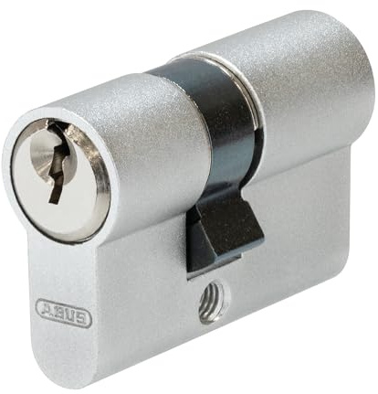 ABUS Cylindre court C51TI ST 21/26 - Cylindre de porte pour portes en verre, portes métalliques et portes d'entrée fines - Fermeture identique - Cylindre de serrure avec 3 clés