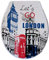 KANNORE Toilettensitz, Standardschließung, antibakterieller Toilettendeckel aus Polypropylen, hochwertig, bunt, für Badezimmer-Lets go London