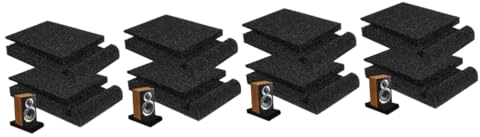 ibasenice 4 Set Di Cuscinetti Isolanti Acustici Leggeri Insonorizzanti Per Base Di Isolamento Audio 2 Pezzi * 4