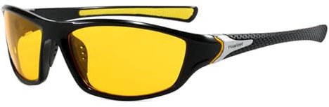 Occhiali da guida notturna con scatola, occhiali HD per visione notturna, antiriflesso, per guida, corsa, ciclismo, occhiali da sole colorati gialli, lenti polarizzate TAC, occhiali da guida notturna