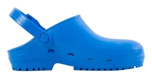 REPOSA Eco - Women's and Men's Clogs in Rubber Comfortable, Lightweight and Antishock for Home, Gardening and DIY – Women's Anatomical Flip Flops with Side Holes, Back Strap and Non-Slip Effect, blue