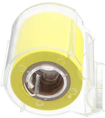Healeved Ruban Adhésif pour Notes Autocollantes Multifonctions Rouleau de Bloc-Notes Portable Jaune Papier Adhésif Repositionnable Accessoire Bureau École Maison Mémo Pratique et