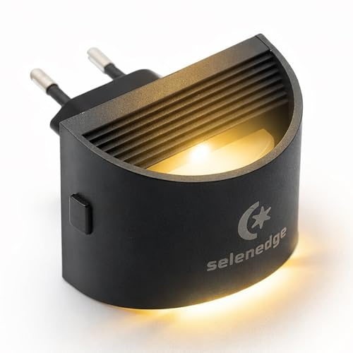 Generico SELENEDGE Luce Notturna Bambini – Lucina da presa con sensore crepuscolare automatica, LED bianco caldo