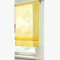 Yujiao Mao Semi Sheer Roman Blinds Slot Top Window Curtains Shades, Yellow 120x155cm