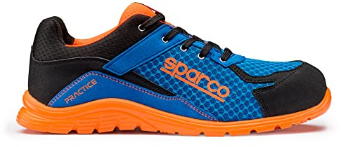 Sparco Chaussures de sécurité légères Practice S1P Niki Bleu/Orange Taille 39
