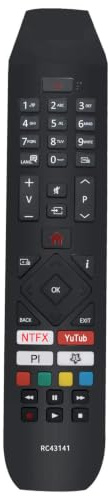 RC 43141 Fjärrkontroll Ersätt för Hitachi Smart TV 32HB26J61U 32HB26T61UA