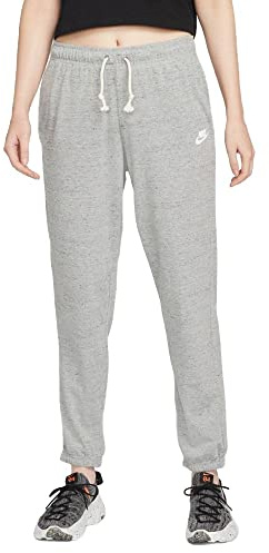 Nike Damen W Nsw Gym Vntg Easy Pants, Dk Grey Heather/White, M EU