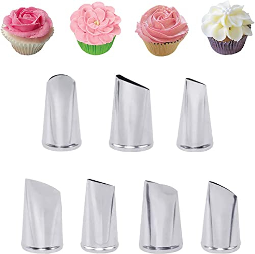 Petal Piping Nozzles Set,Petal Nozzle for Piping,Rose Pastry Tips Icing Frosting Tips Baking Tools for Cake Cupcakes