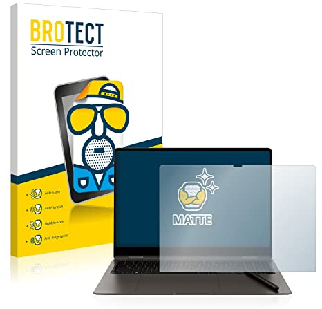 BROTECT Entspiegelungs-Schutzfolie für Samsung Galaxy Book3 Pro 360 16 Matte Displayschutz-Folie, Anti-Reflex, Anti-Fingerprint