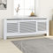 Festnight Heizkörperverkleidung Groß Modern MDF 142-205 x 20,5 x 82 cm Heizkörper Abdeckung für Wohnzimmer/Schlafzimmer/Küche Weiß