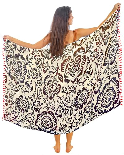 Mandala Life ART grön pareo kvinnor med tofsar bomull stor strand sarong strandhandduk omlottkjol strandkjol gobeläng omlottduk bikini cover up duk för baddräkt
