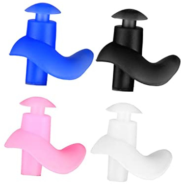 KOMBIUDA Tapones Oídos para Nadar 4 Pares Ergonómicos Impermeables de Silicona Tamaño Infantil Protección Auditiva Deportes Acuáticos Niños