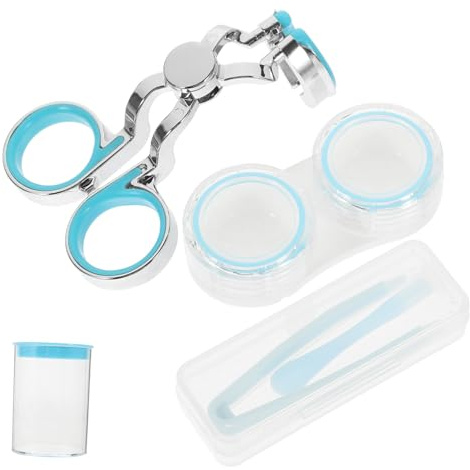 Healeved Extractor De Lentes De Succión Portátil Pinzas y Ventosa Antideslizante Para Lentes De Contacto, Estuche Compacto Para Viaje y Uso Diario En Cuidado De Lentillas