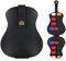 QTMMC Guitar Picks Holder Plectrum Holder 18 Slots Portable PU Leather Guitar Pick Case Pick Organizer Bag Guitar Shaped Plectrums Storage and Display for Guitar Players Musicians