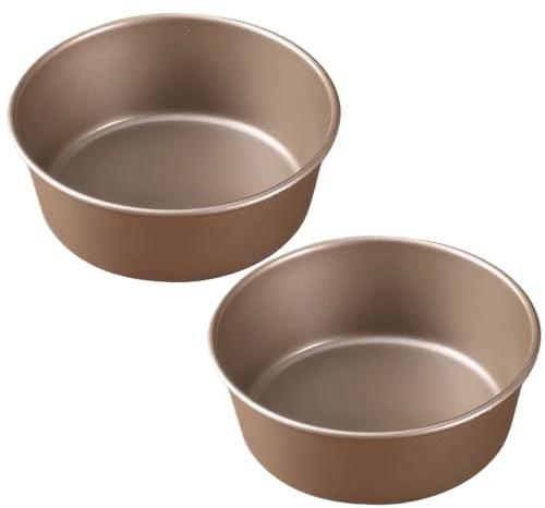 Pastoralist bakkoppar, 2 st ramekiner för luftfritös 10 cm luftfritös äggformar non-stick äggpocherare mini kakburk för bakning av muffin, smörgåsar, frukost kök matlagningsverktyg