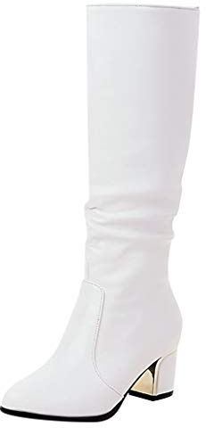 Generisch 2025 Botas de Nieve Botas de Invierno Botas de Invierno Caliente Tacón de Moda Alta Mujer Botas altas Zapatos de Invierno para Mujer