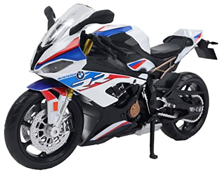 TURBO CHALLENGE - Moto BMW S1000RR - Die Cast - 029921-1/12 - Veicolo a Ruote Libere - Bianco - Metallo - Giocattolo per Bambini - Regalo - Miniatura - A partire dai 3 anni