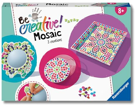 Ravensburger 18446 BeCreative Mosaik Romantik, DIY für Kinder ab 8 Jahren