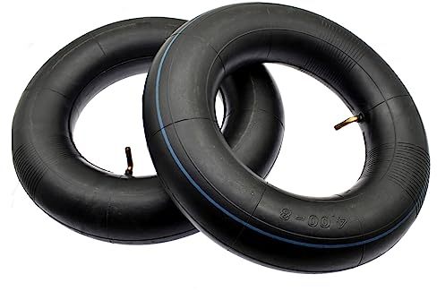 2 Stück Schubkarren Schlauch 4.00-8 mit TR-87 Winkelventil Ersatz für Sackkarrenrad Rasenmäher HandWagen