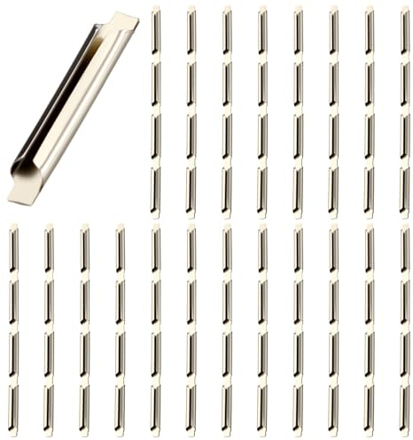 Otoolling 80 Pcs Ho Scale Train Accessories Nickel Silver Rail Joiners Railway Track Nickel Silver Universal Rail Joiners for C Track