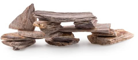 TM Aquatix Aquarium Rock Fish Tank Stones Natural Decoration Slates for Caves Shelters - Improves Water Parameters (15kg, Rainbow Rocks)