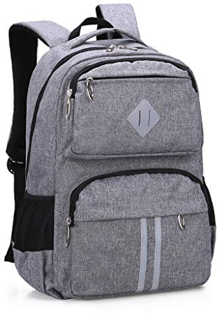 HOPYOCK-Sac D'école Garçon Cartables Scolaires Fille,Multi-poches Scolaire Sac avec Sesign Réfléchissant,Étanche Sacs d'école pour Enfants