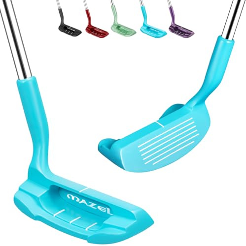 MAZEL Chipper Club Wedge de lancement pour homme et femme, 36/45 degrés, évite les coups du jeu court, main droite (bleu clair, 36 degrés)