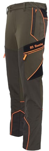 fratelliditalia.org Pantalone in Tessuto Stretch con Profili Alta Visibilit Abbigliamento Caccia Slim Elastico dalla 44 alla 60
