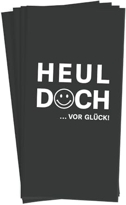 Grafik Werkstatt Taschentücher mit Spruch | Geschenkidee | 10 Stück | Heul doch