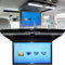 1080p car Video Player, 17.3 inch HD Wide Screen car Overhead roof Mounted Monitor Ultra-Thin flip Down TV for Cars Support fm/ir/USB/sd/HDMI Input (no DVD Drive),Black