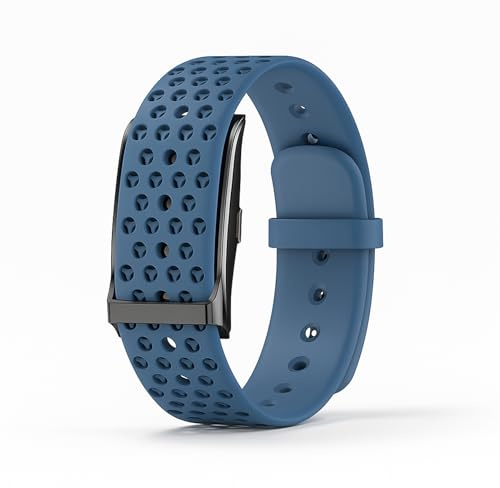 Elprico Tracker Fitness Senza Schermo, Braccialetto Intelligente con Batteria da 45 Giorni, Fascia da 10 M di attività Impermeabili e Monitor per il Sonno per Uomini e Donne (BLUE)