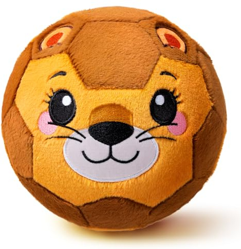 VangeBow Soft Indoor Football Gifts for Boys Girls, Inflatable Plush Lightweight Baby Kids Ball Toys for Toddlers 1-3 4 5 Year Old Children First Birthday Gift (Polar Pals, Pump Include)