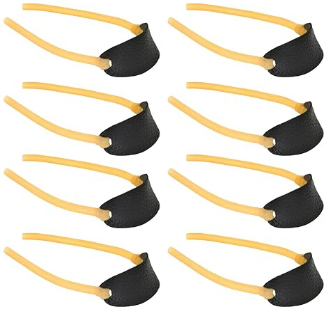 8 Pièces Elastique Lance-Pierre Caoutchouc Bandes Extérieur Loisirs | Convient La Plupart Fronde, Tir Compétitions, Haute Résistance Durable, Facile Installer, Robuste, Longue Durée