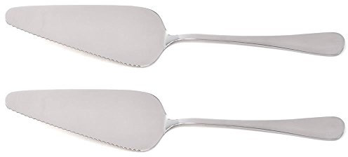 HornTide - Juego de 12 tenedores para tartas y pasteles 2x Cake Cutter plata