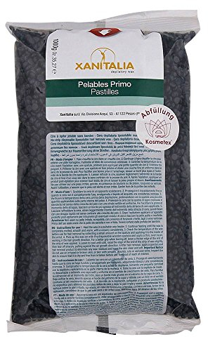 Wachsperlen Azulen, Kosmetex Brasil Film-Wachs Perlen für soft and stretchy Waxing ohne Vliesstreifen, 1000g