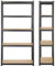 Yaheetech 5-Tier Storage Rack Garage Storage Shelving Units Adjustable Metal Shelving Unit, Steel Shelves for Workshop/Shed/Office, 170kg Per Shelf, Black