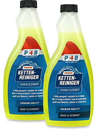 P4B | 2x Fahrrad Kettenreiniger - je 500 ml Nachfüllflasche | Kettenreiniger Fahrradkette | Ideale Kettenpflege