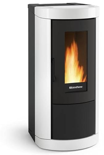 Poêle À Granulés De Bois 8kw Blanc - MIETTAEVOBLANC