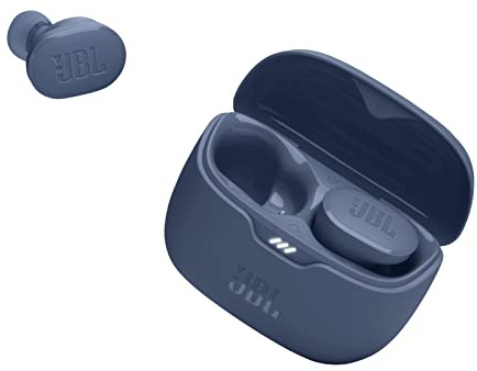 JBL Tune Buds Auricolari In-Ear True Wireless Bluetooth con Cancellazione Attiva del Rumore, Impermeabili IP54, Bassi Puri, Smart Ambient, 4 Microfoni, fino a 48 h di Autonomia, Blu