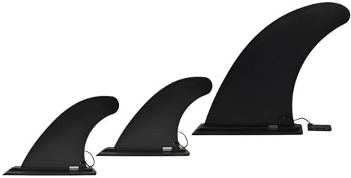 Anfyko Paddle Board Fins Replacement Set of 3 (1P 9 & 2P 5), Side Fins Fit 0.9inch (23mm) Opening Base, Nylon Fiberglass Reinforced Paddleboard Fin for Most ISUP, Inflatable Paddleboard